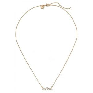 Banana Republic  Pave Line Dainty Crystal Circle Necklace   NWT $50.00  in GOLD